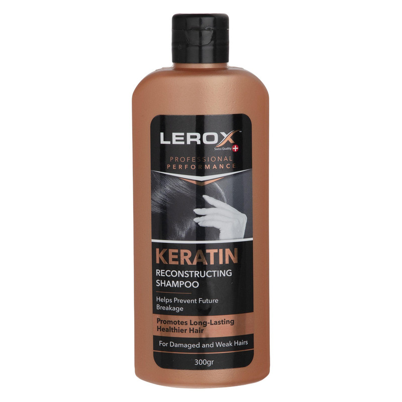 شامپو مو لروکس مدل Keratin حجم 300 میلی لیتر