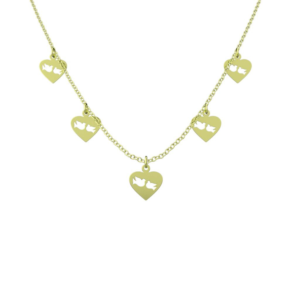 گردنبند طلا 18 عیار زنانه مدوپد مدل پرنده و قلب کد RNA11718 گردنبند طلا 18 عیار زنانه مدوپد مدل پرنده و قلب کد RNA11718