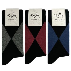 جوراب مردانه پالوته مدل PLT-P9 مجموعه 3 عددی