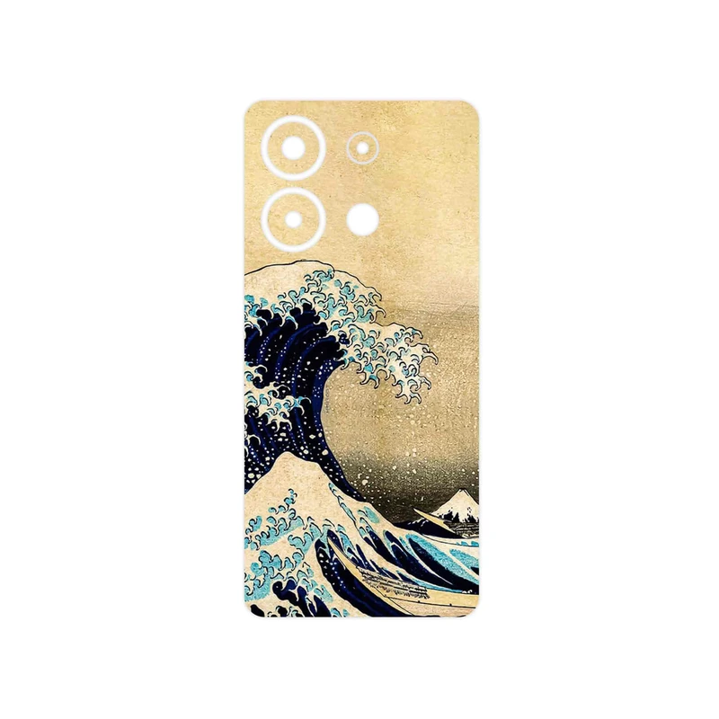 برچسب پوششی ماهوت مدل The Great Wave off Kanagawa of Hokusai مناسب برای گوشی موبایل شیائومی Redmi Note 13 4G