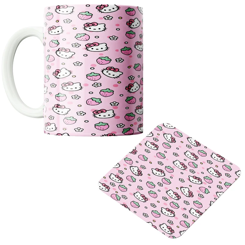 ماگ پاد آفرین مدل کیتی کد 547 به همراه زیر لیوانی 