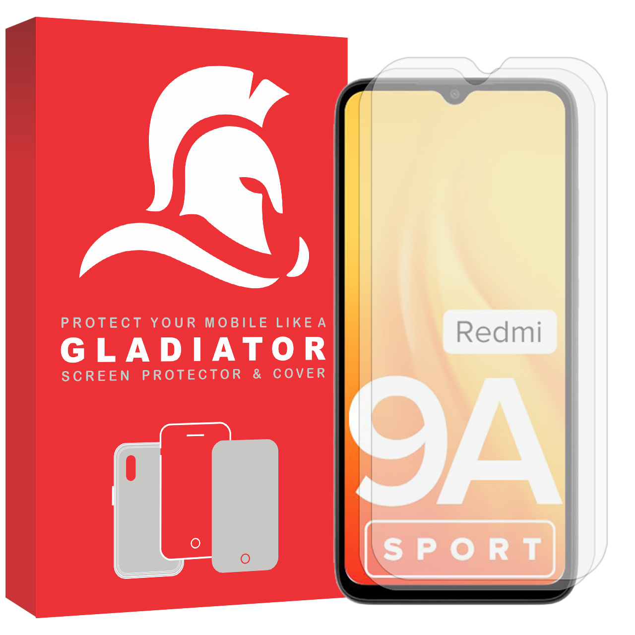 نقد و بررسی محافظ صفحه نمایش گلادیاتور مدل GLX2000 مناسب برای گوشی موبایل شیایومی Redmi 9a Sport بسته دو عددی توسط خریداران