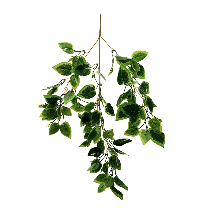 گل مصنوعی مدل بوته برگ آویز لمسی طرح پتوس ابلق کد 170