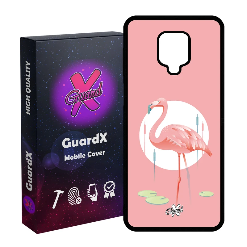 کاور گارد ایکس طرح Flamingo مدل Glass10084 مناسب برای گوشی موبایل شیائومی Redmi Note 9S / Note 9 Pro / Note 9 Pro Max