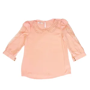 بلوز آستین سه ربع زنانه مدل مجلسی آستین تور دار Santin