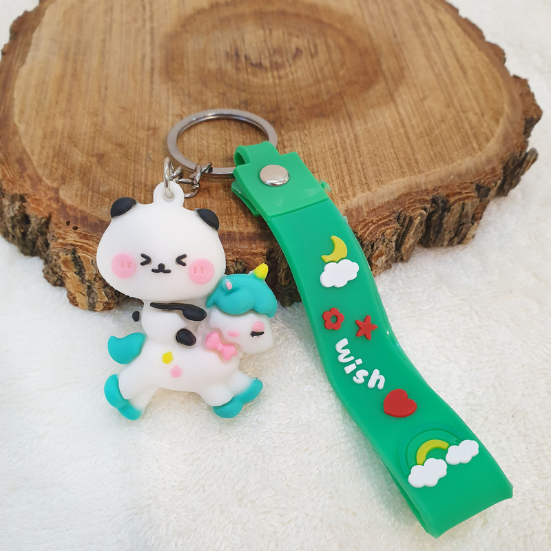 جاکلیدی مدل سیلیکونی طرح یونیکورن اسب تک شاخ و خرس پاندا کد DB20