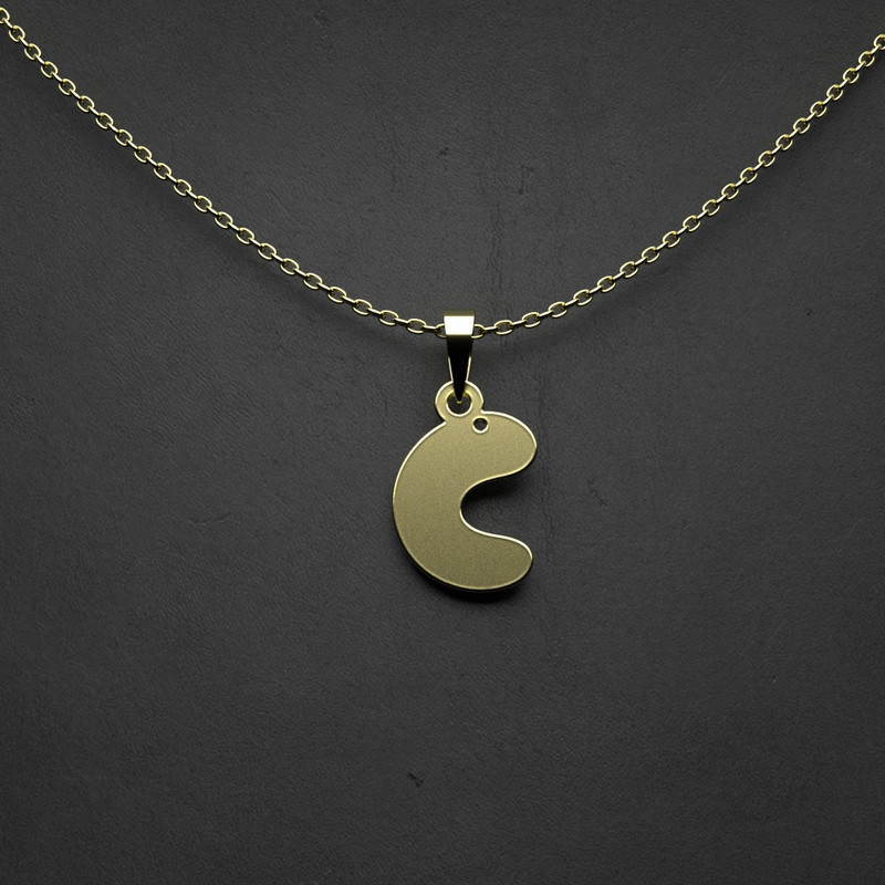 گردنبند طلا 18 عیار زنانه مدوپد مدل هندسی کد TT2-1-1146