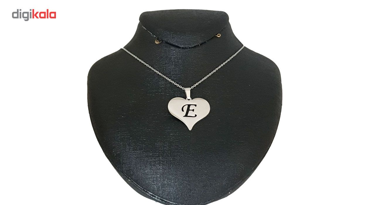 گردنبند نقره طرح حرف E کد Termehsilver 190 -  - 2