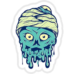 استیکر لپ تاپ طرح Dangerbrain Stickery Mummy کد ST450