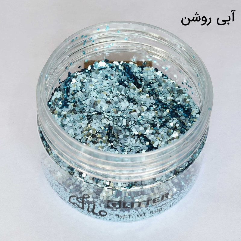 پودر اکلیل رزین اپوکسی فیلو مدل Hexagon 50 حجم 50 میلی لیتر بسته 12 عددی پودر اکلیل رزین اپوکسی فیلو مدل Hexagon 50 حجم 50 میلی لیتر بسته 12 عددی