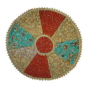 رومیزی ترمه مدل چهل تکه سالار کد F148