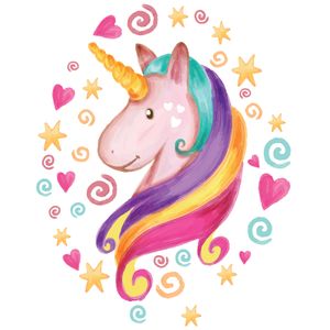 نقد و بررسی استیکر دیواری صالسو آرت طرح unicorn rainbow hk توسط خریداران
