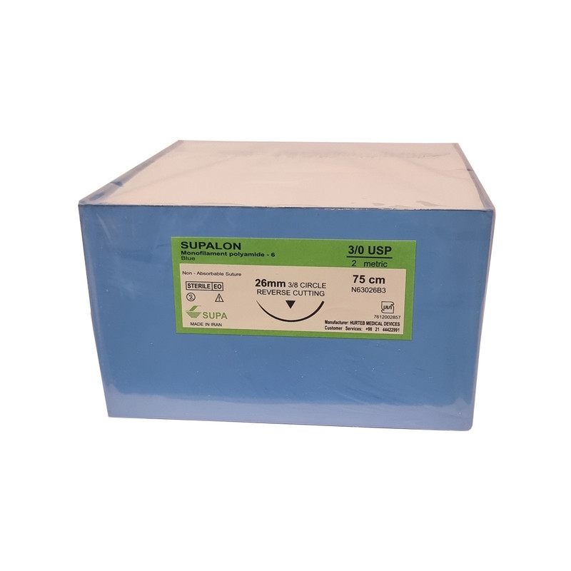 نخ بخیه سوپا مدل ریورس کات کد 3.0  بسته 36 عددی