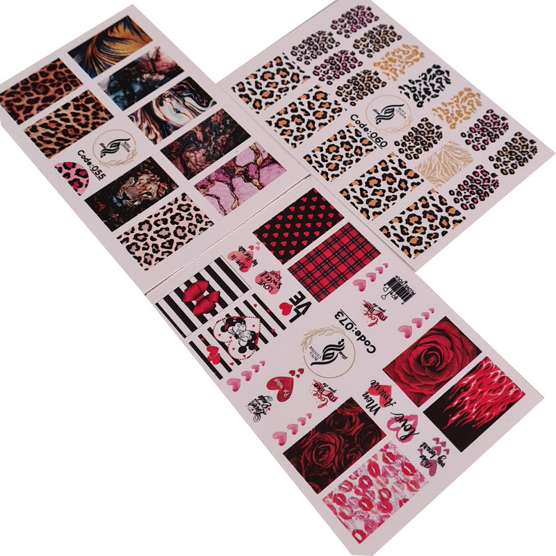 برچسب لنز ناخن مدل 011 مجموعه 3 عددی