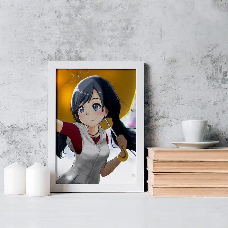 تابلو خندالو مدل هینا انیمه تغییر آب و هوا با تو کد 17650