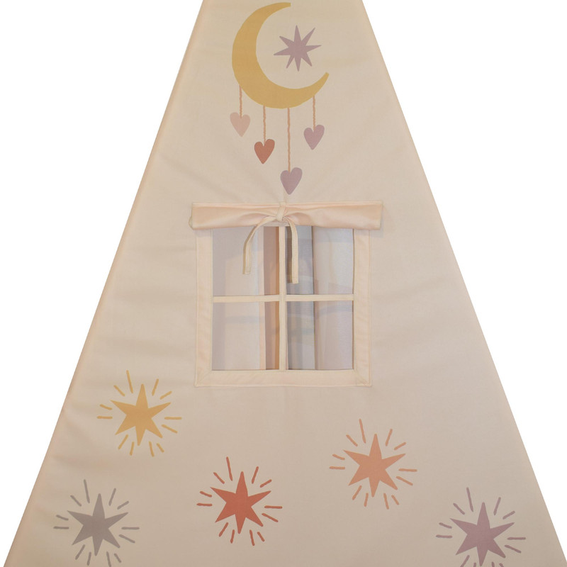 چادر بازی کودک مدل مدل سرخپوستی طرح بوهو PT518 به همراه کوسن