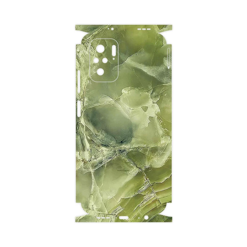 برچسب پوششی ماهوت مدل Green_Crystal_Marble-FullSkin مناسب برای گوشی موبایل شیائومی Poco M5s
