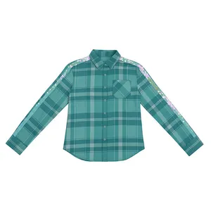 شومیز آستین بلند یقه برگردان دخترانه مدل J-220