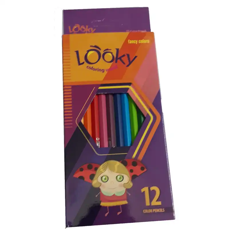 مداد رنگی 12 رنگ لوکی مدل 01