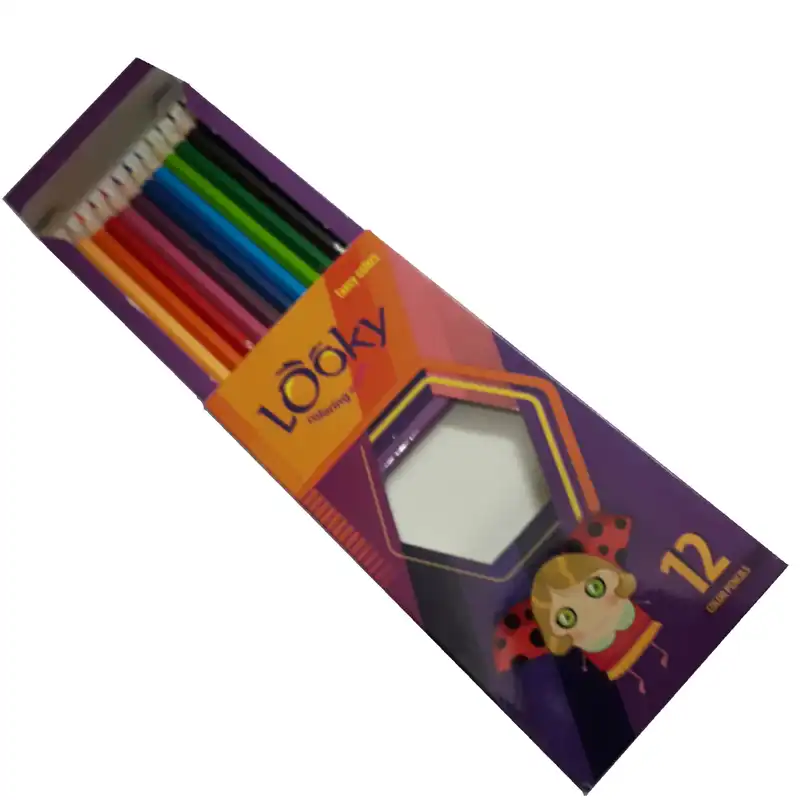 مداد رنگی 12 رنگ لوکی مدل 01