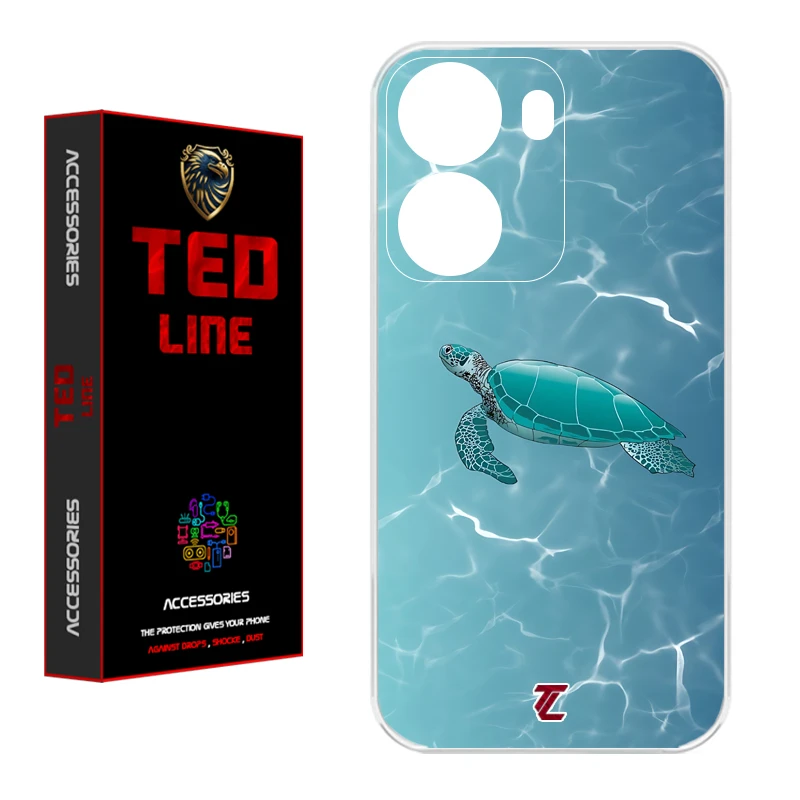 کاور تد لاین طرح لاک پشت کد 1100 مناسب برای گوشی موبایل شیائومی Poco X7 Pro 5G