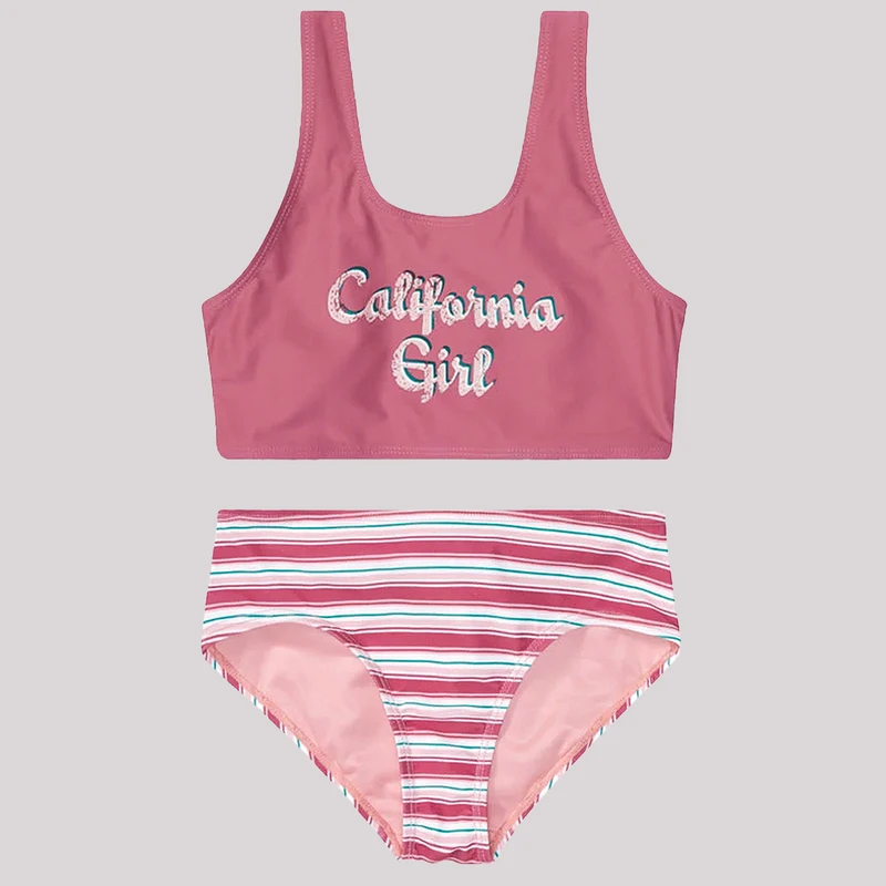 ست 2 تکه مایو دخترانه پیپرتس مدل 2034616