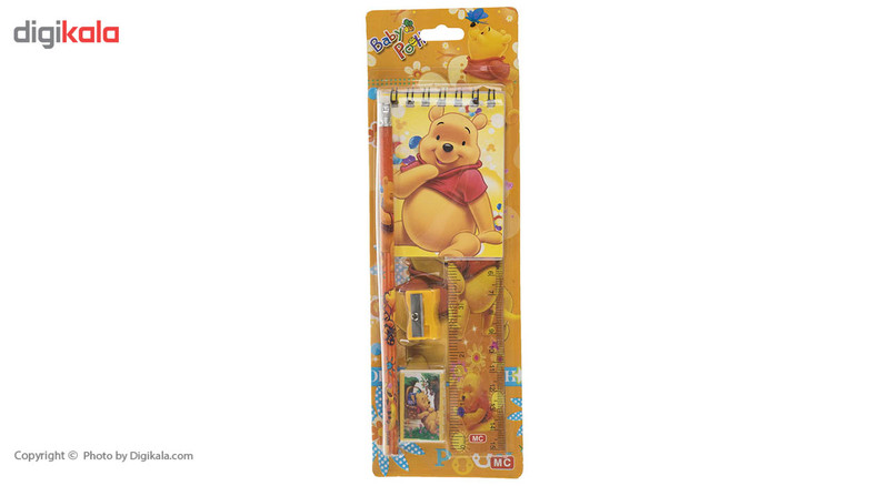 ست لوازم التحریر مدل Pooh مجموعه 5 عددی ست لوازم التحریر مدل Pooh مجموعه 5 عددی