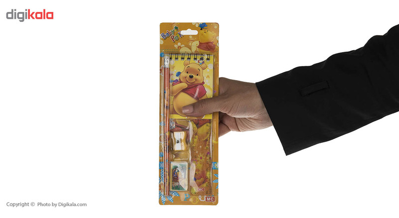 ست لوازم التحریر مدل Pooh مجموعه 5 عددی ست لوازم التحریر مدل Pooh مجموعه 5 عددی