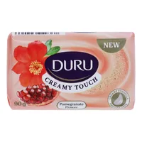 صابون شستشو صورت و بدن دورو حاوی کرم و گلیسیرین مدل Pomegrante Flower وزن 90 گرم، با رایحه تند، مناسب انواع پوست خانم&zwnj;ها و آقایان، لطافت&zwnj;بخش
