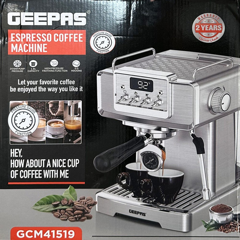 اسپرسو ساز ۱۵۰۰ میلی‌لیتر جی پاس مدل GCM41519