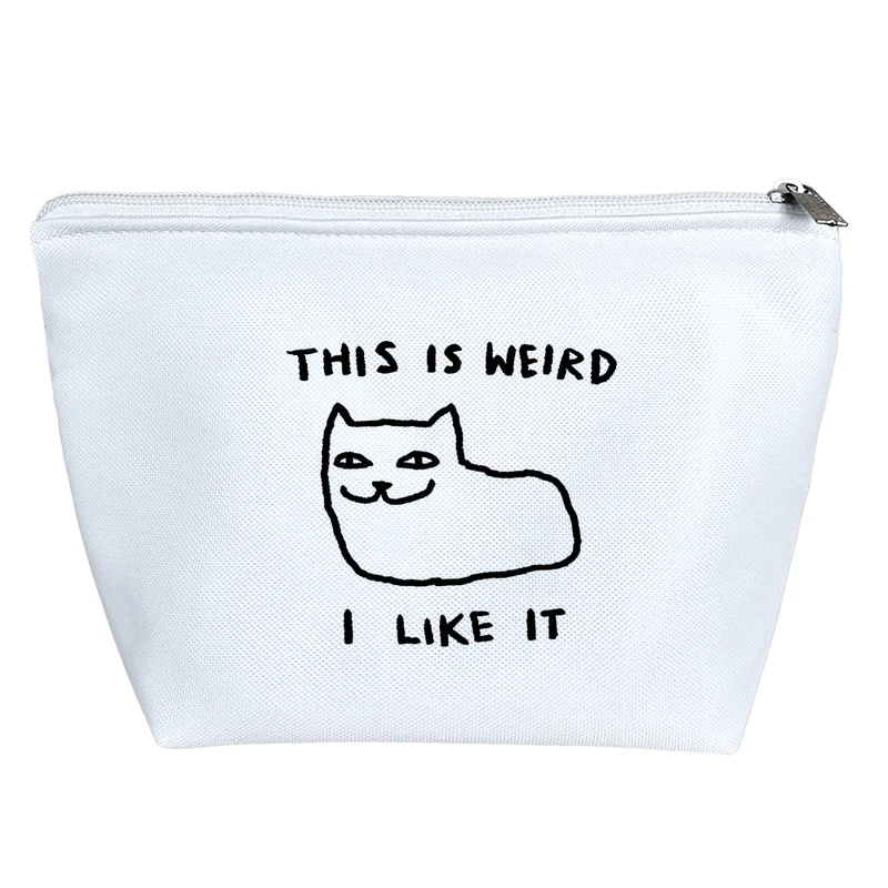 کیف لوازم آرایش دخترانه خندالو مدل گربه عجیب کد 3421