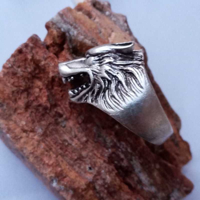 انگشتر مردانه مدل گرگ کد F-70 انگشتر مردانه مدل گرگ کد F-70