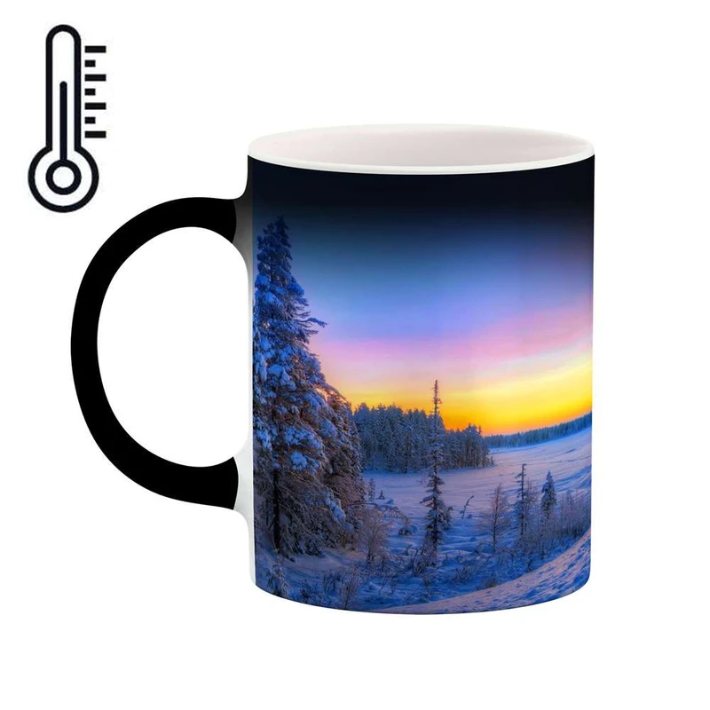 ماگ حرارتی کاکتی مدل منظره برفی کد mgh14837