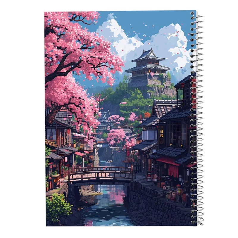 دفتر شطرنجی 50 برگ مدوپد طرح طبیعت کد DF15314