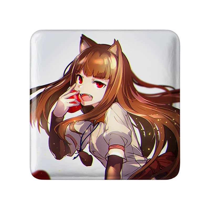 مگنت خندالو طرح هولو انیمه ادویه و گرگ مدل مربعی کد 36168