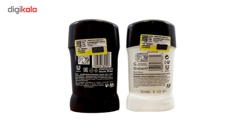 پک استیک ضد تعریق مردانه رکسونا مدل motionsense و Invisible حجم 40 میلی لیتر