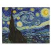 تابلو نقاشی رنگ‌ روغن طرح شب پر ستاره