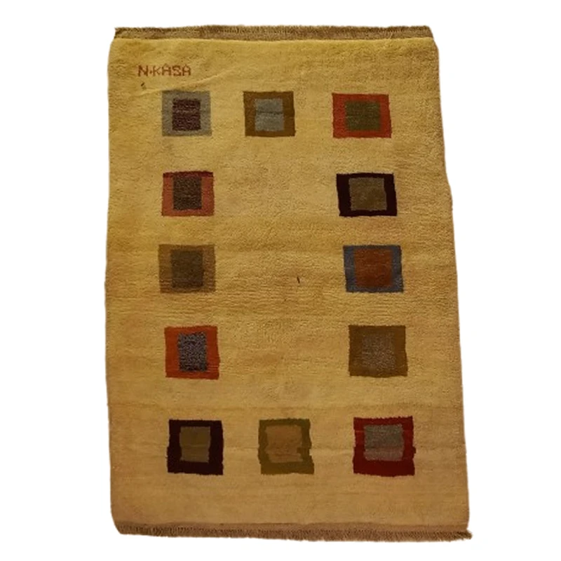 گبه فرش دستباف یک ونیم متری مدل بافت قشقای شیراز کد NKP.Z.N/76