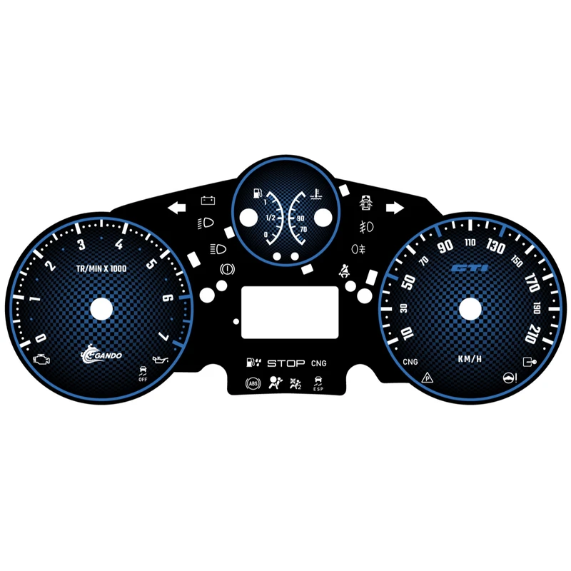 صفحه کیلومتر خودرو گاندو مدل GTI کد 01 مناسب برای پژو 207