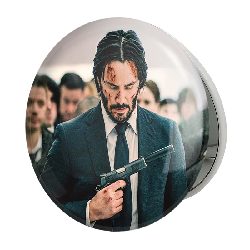 آینه جیبی خندالو طرح جان ویک John Wick مدل تاشو کد 2945 