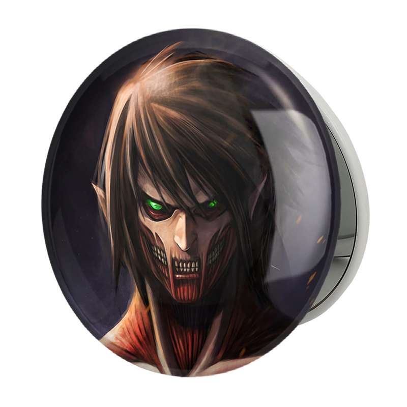 آینه جیبی خندالو طرح ارن یگر انیمه اتک آن تایتان Attack on Titan مدل تاشو کد 18542