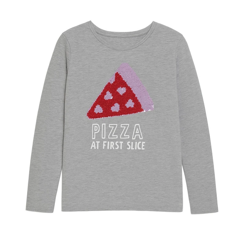 تی‌شرت آستین بلند دخترانه سی اند ای مدل 5989