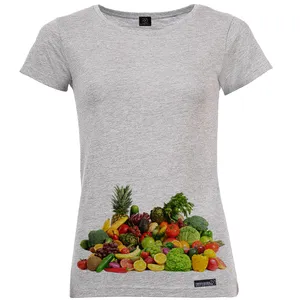 تی شرت آستین کوتاه زنانه 27 مدل Fruit Vegetable کد MH928