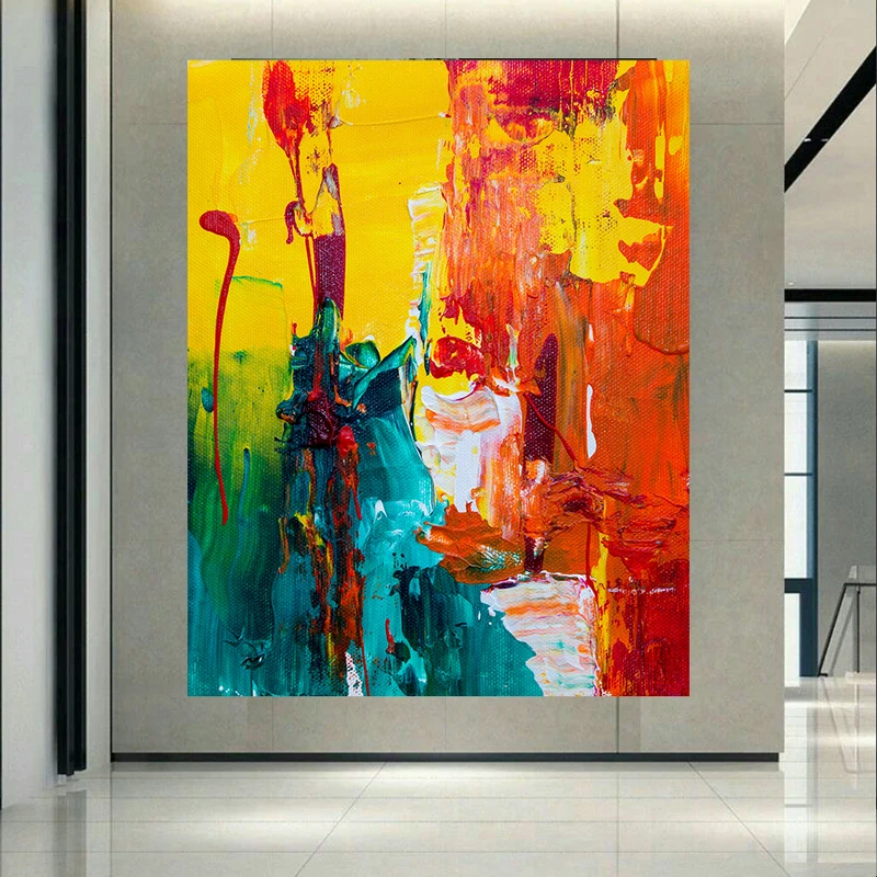 پوستر پارچه ای طرح نقاشی مدرن کد AR30772