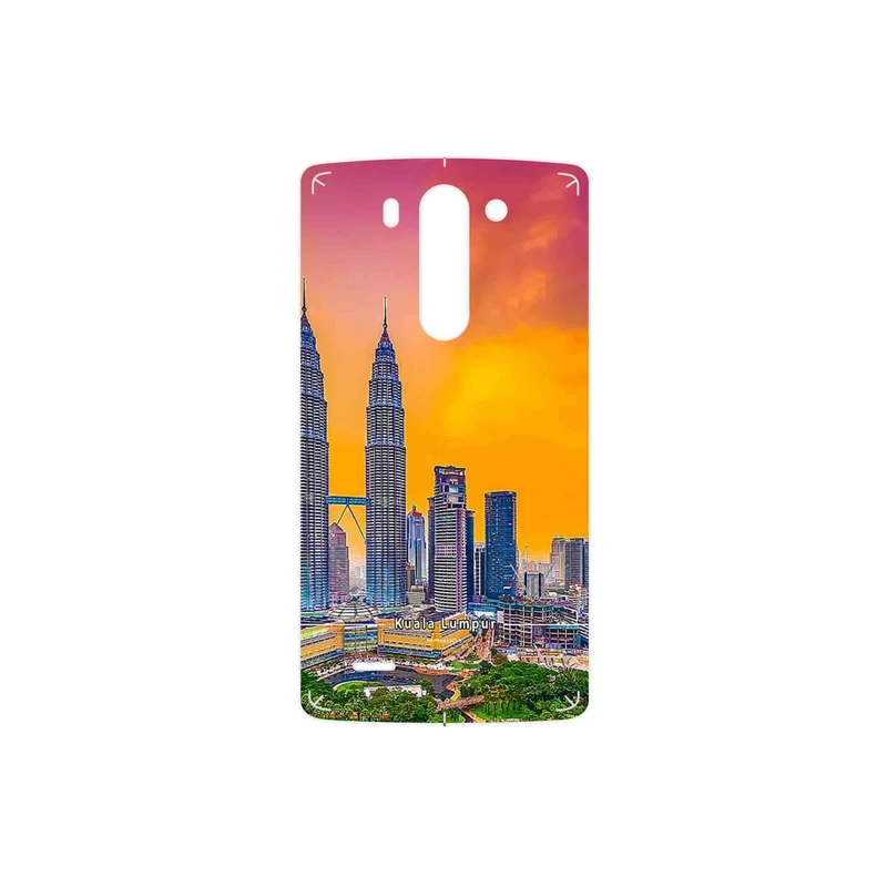 برچسب پوششی ماهوت مدل City of Kuala Lumpur مناسب برای گوشی موبایل ال جی G3 Beat
