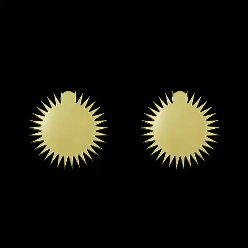 گوشواره طلا 18 عیار زنانه مدوپد مدل ستاره کد GA1-15445