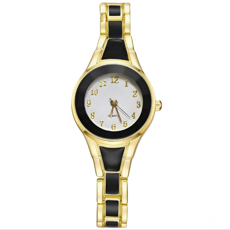 ساعت مچی عقربه ای زنانه مدل کوارتز بند طرح سرامیکی کد 3