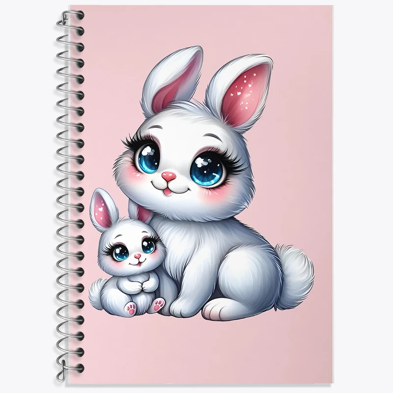 دفتر نت موسیقی 50 برگ خندالو طرح خرگوش کوچولو و مادرش کد F7688