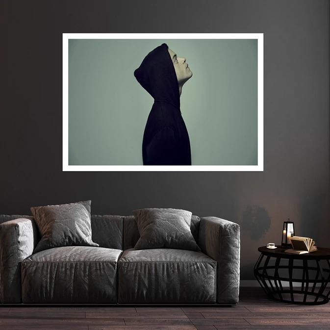 تابلو بکلیت طرح مشاهیر سینمای جهان رامی مالک مدل قاب شاسی W-s10083