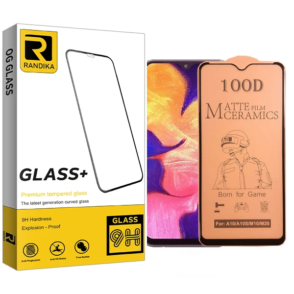 محافظ صفحه نمایش سرامیکی مات راندیکا مدل Gld مناسب گوشی موبایل سامسونگ galaxy A10
